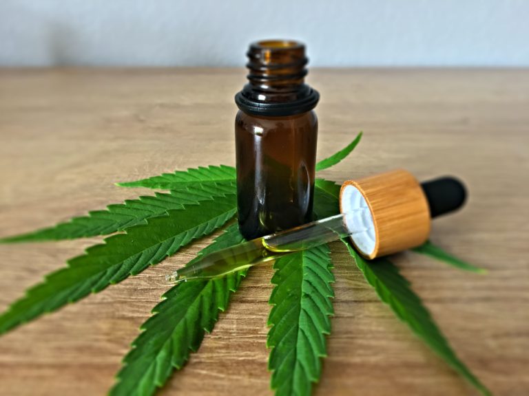 Cbd Drops and Plant